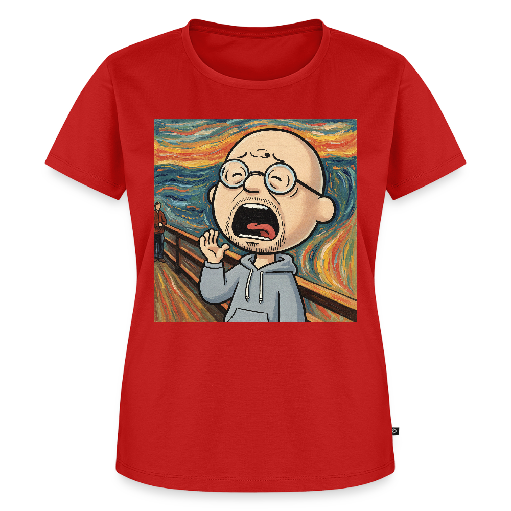 Der Schrei… aber heute bin ich dran | Frauen Premium T-Shirt - Rot