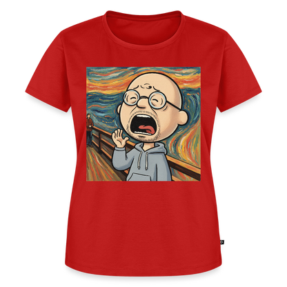 Der Schrei… aber heute bin ich dran | Frauen Premium T-Shirt - Rot