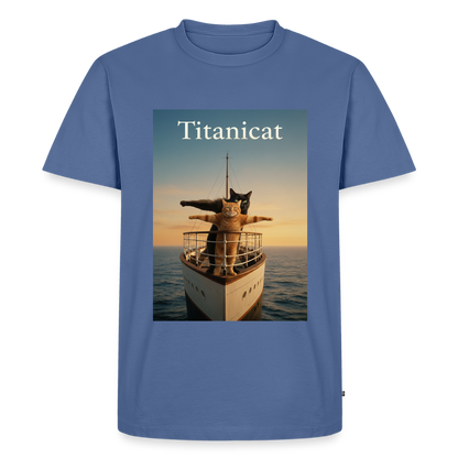 Titanicat – Ich bin der König der Kratzbäume | Männer Premium T-Shirt - Taubenblau