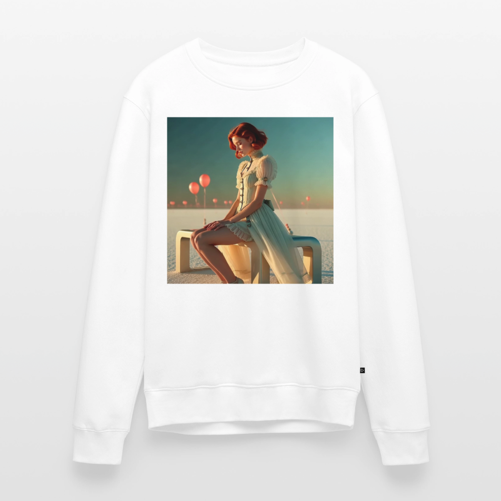 Leise Gedanken bei lauter Farben |  Männer Premium Pullover - Weiß