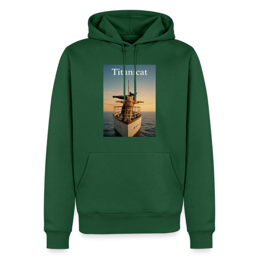 Titanicat – Ich bin der König der Kratzbäume | Männer Premium Hoodie - Flaschengrün