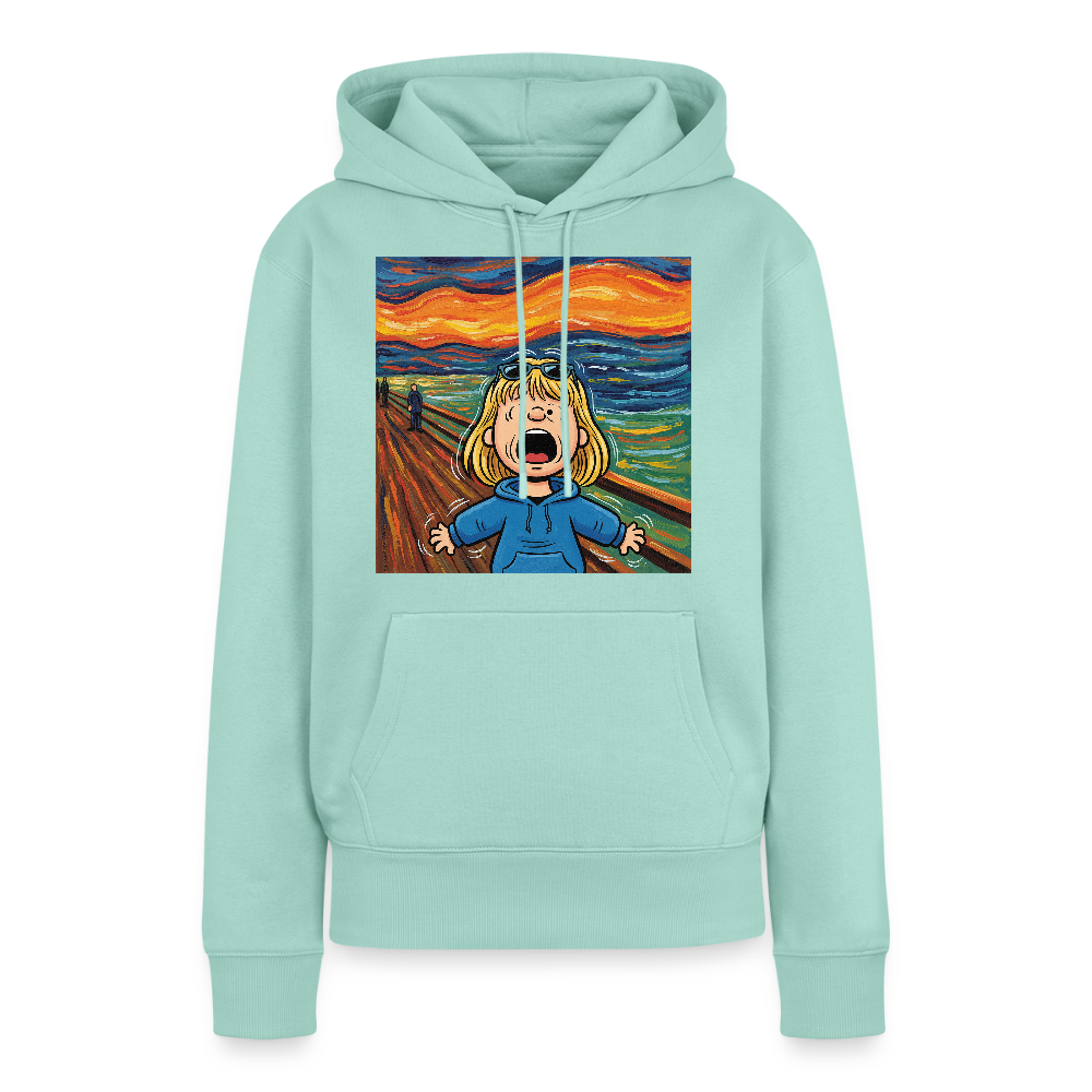 Der Schrei… manchmal bist du es selbst | Frauen Premium Hoodie - Mint 