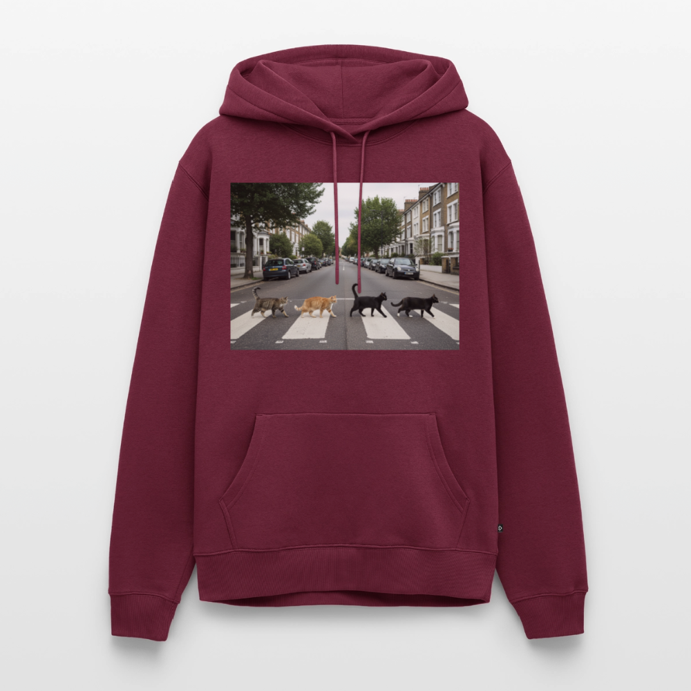 The Purrfect Crossing – Wir waren vor der Band da | Männer Premium Hoodie - Burgunderrot