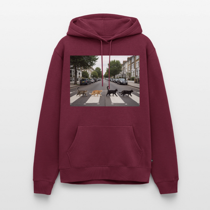 The Purrfect Crossing – Wir waren vor der Band da | Männer Premium Hoodie - Burgunderrot
