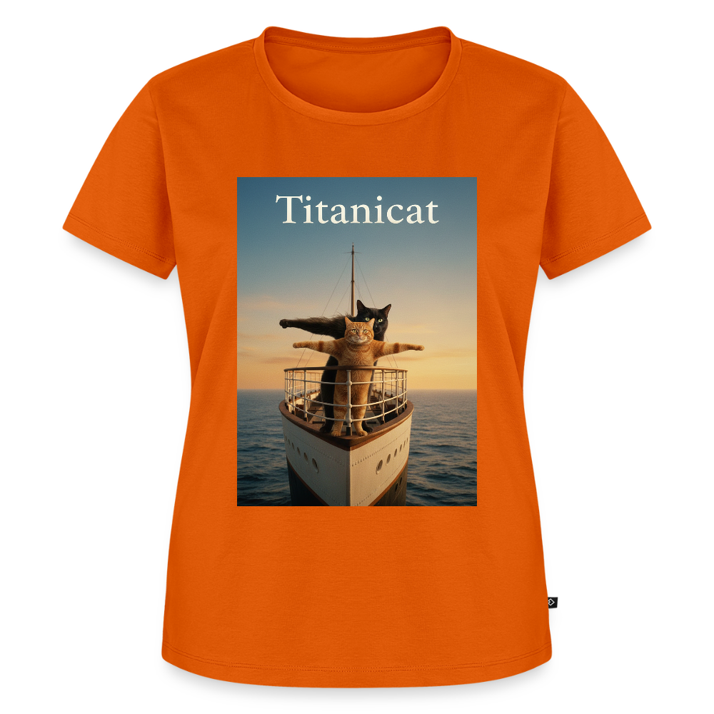 Titanicat – Ich bin der König der Kratzbäume | Frauen Premium T-Shirt - Orange 