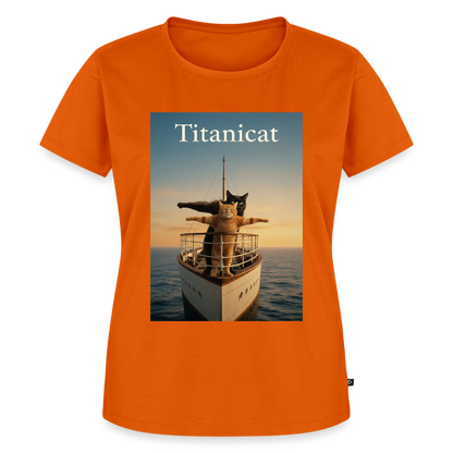 Titanicat – Ich bin der König der Kratzbäume | Frauen Premium T-Shirt - Orange 
