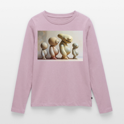 So wachsen wir also | Frauen Premium Bio Langarmshirt - Altrosa