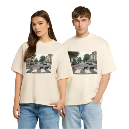 The Purrfect Crossing – Wir waren vor der Band da | Stanley/Stella Oversized Unisex Bio T-Shirt Blaster - Natur