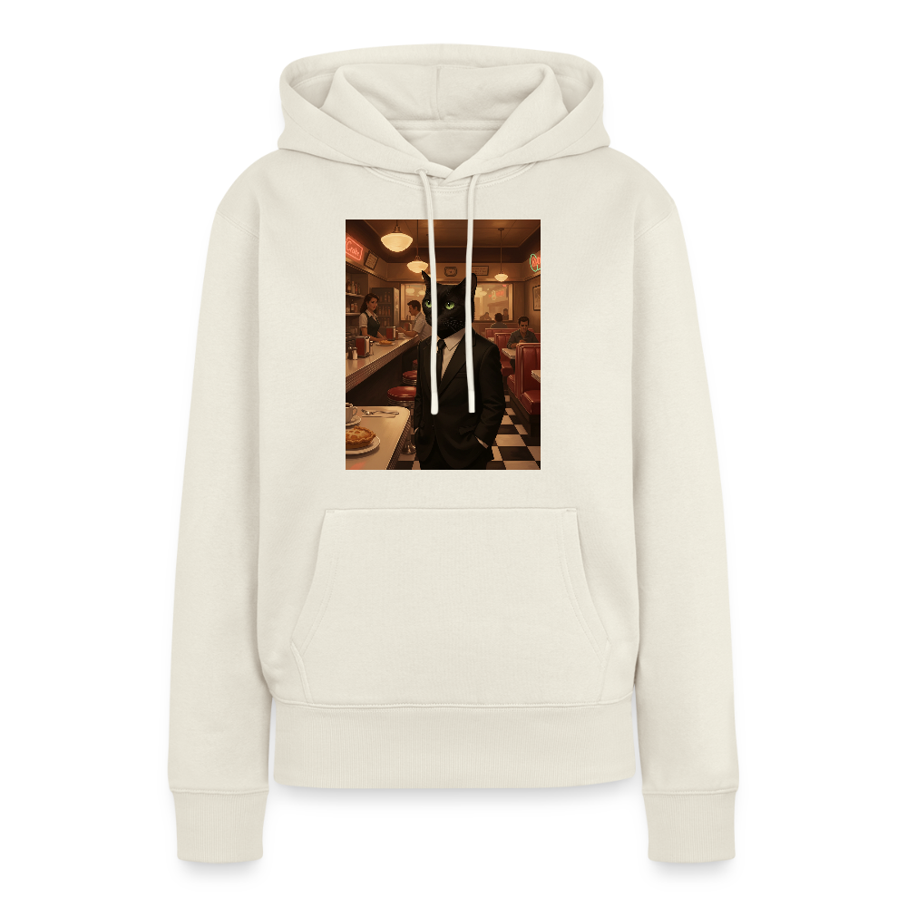 Krümel – Royale mit Pfote | Frauen Premium Hoodie - Naturweiß