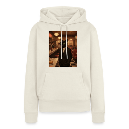 Krümel – Royale mit Pfote | Frauen Premium Hoodie - Naturweiß