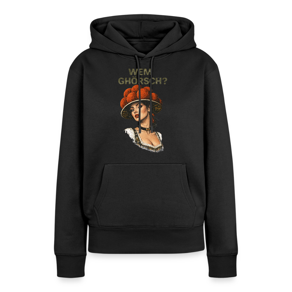 Wem ghörsch? – Schwarzwald Edition | Frauen Premium Hoodie - Schwarz