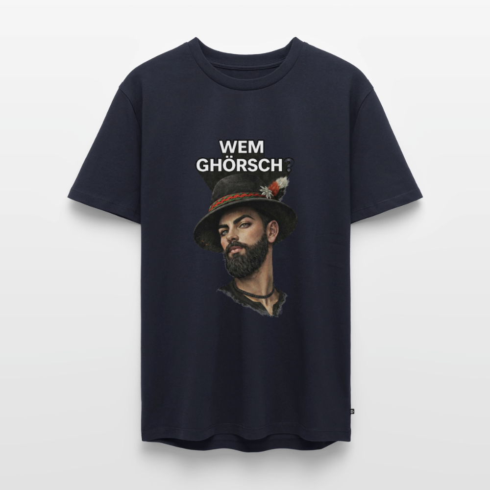 Wem ghörsch? – Alemannische Klärung | Männer Premium T-Shirt - Navy