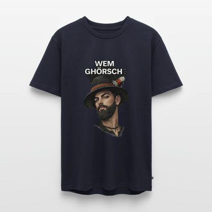 Wem ghörsch? – Alemannische Klärung | Männer Premium T-Shirt - Navy