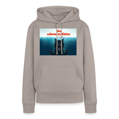 Die schwarze Katze – Krümel taucht auf | Frauen Premium Hoodie - Taupe