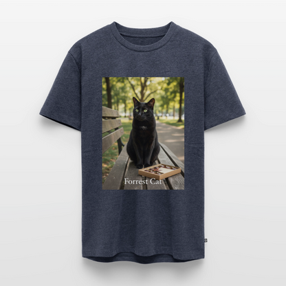 Forrest Cat – Krümel wartet | Männer Premium T-Shirt - Jeansblau 