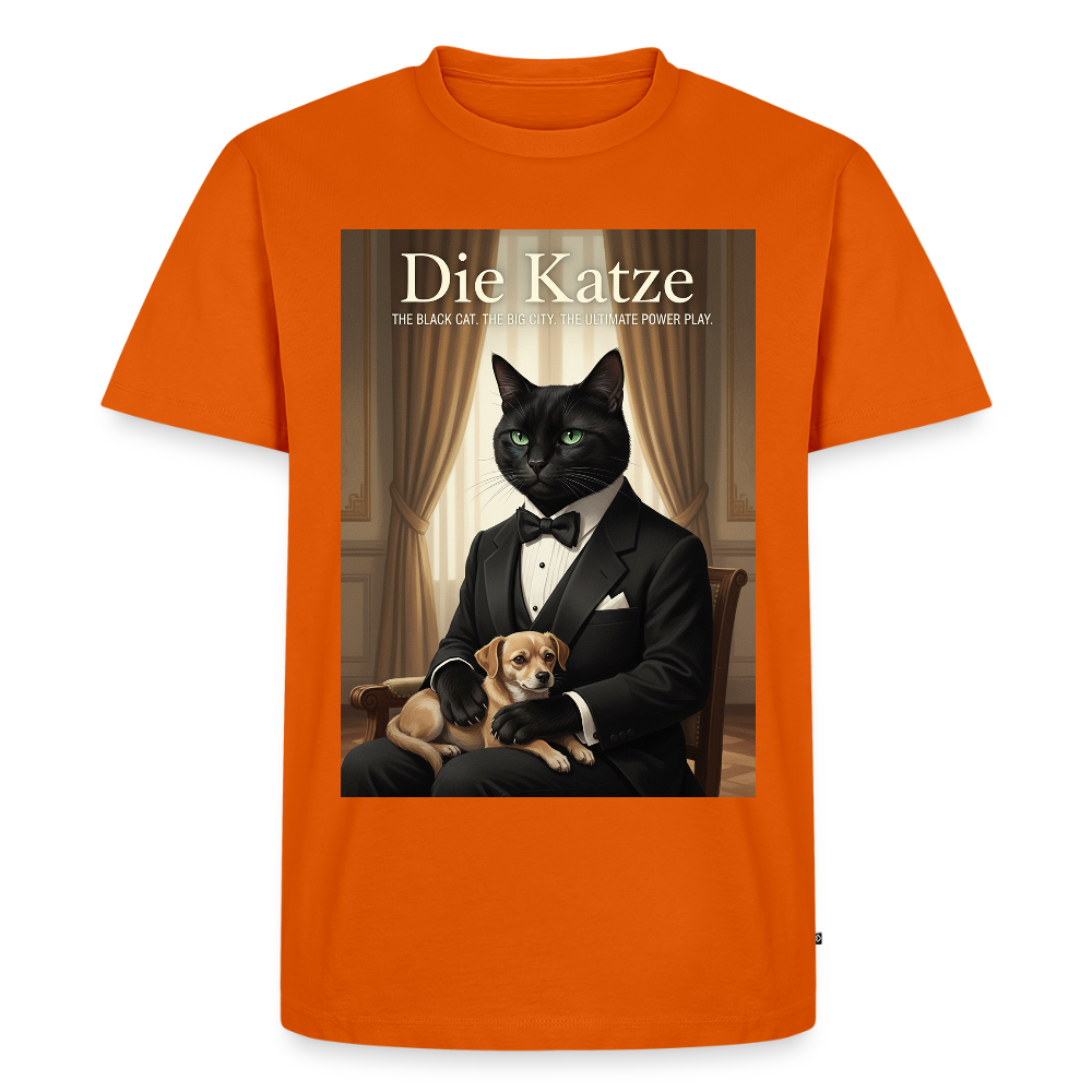 Die Katze – Krümel regelt das | Männer Premium T-Shirt - Orange 