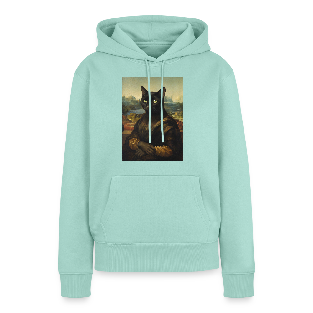 Mona Lisa… aber es ist eine Katze | Frauen Premium Hoodie - Mint 