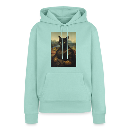 Mona Lisa… aber es ist eine Katze | Frauen Premium Hoodie - Mint 
