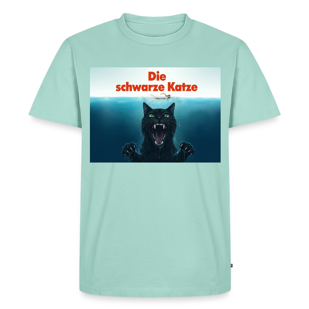 Die schwarze Katze – Krümel taucht auf | Männer Premium T-Shirt - Mint 