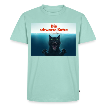 Die schwarze Katze – Krümel taucht auf | Männer Premium T-Shirt - Mint 