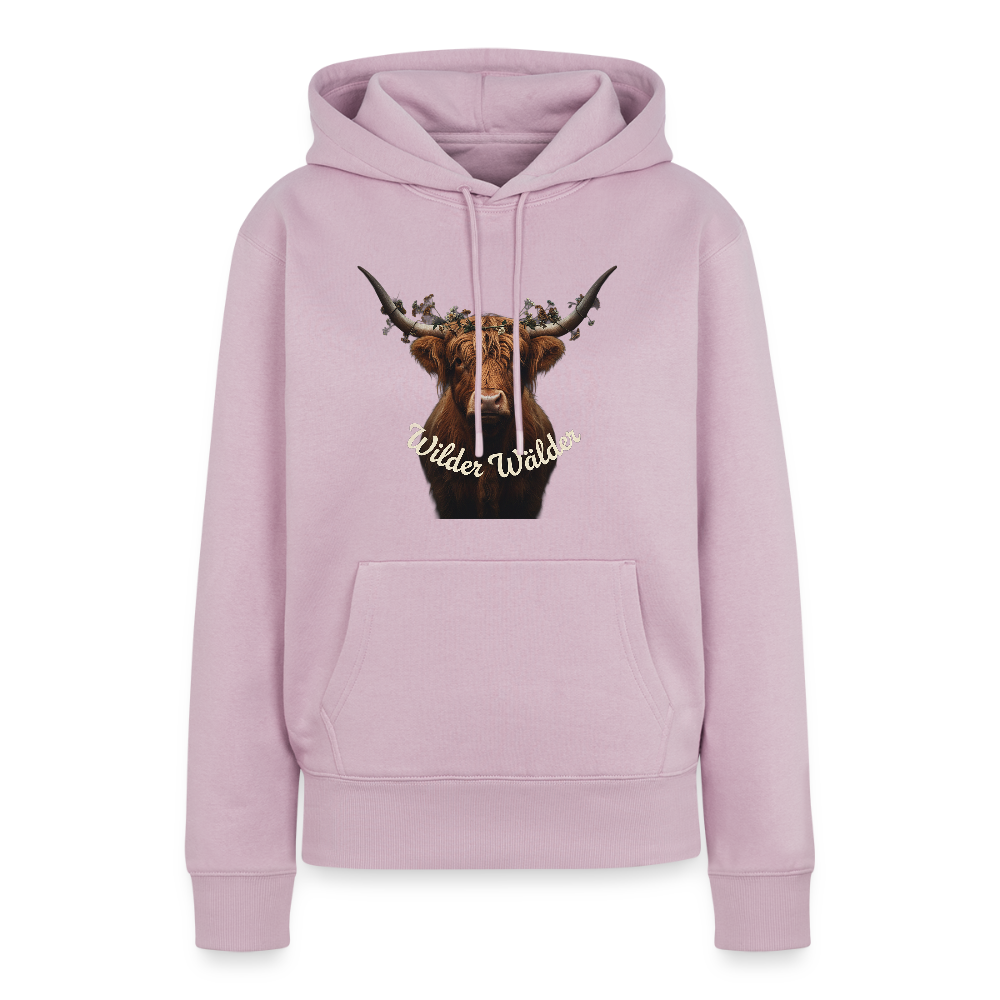 Wilder Wälder – Schwarzwald Highland Rind | Frauen Premium Hoodie - Altrosa