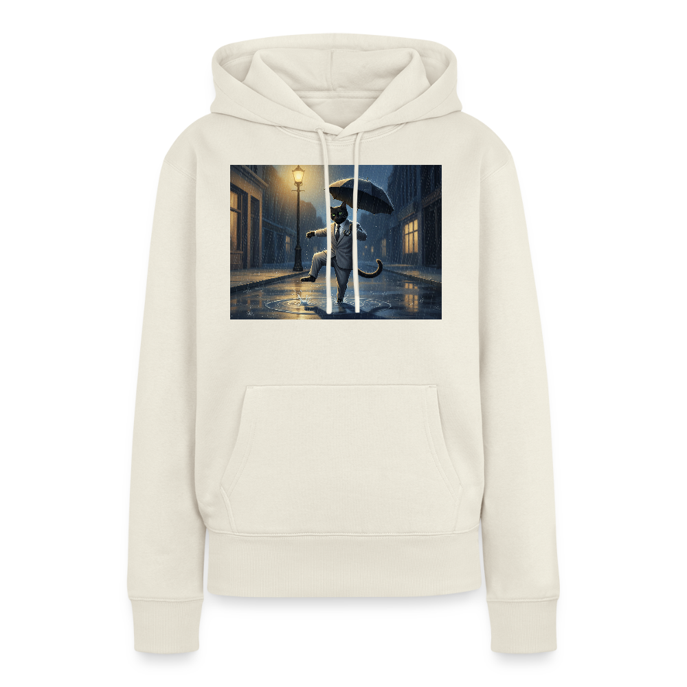 Krümel tanzt im Regen | Frauen Premium Hoodie - Naturweiß
