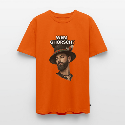 Wem ghörsch? – Alemannische Klärung | Männer Premium T-Shirt - Orange 