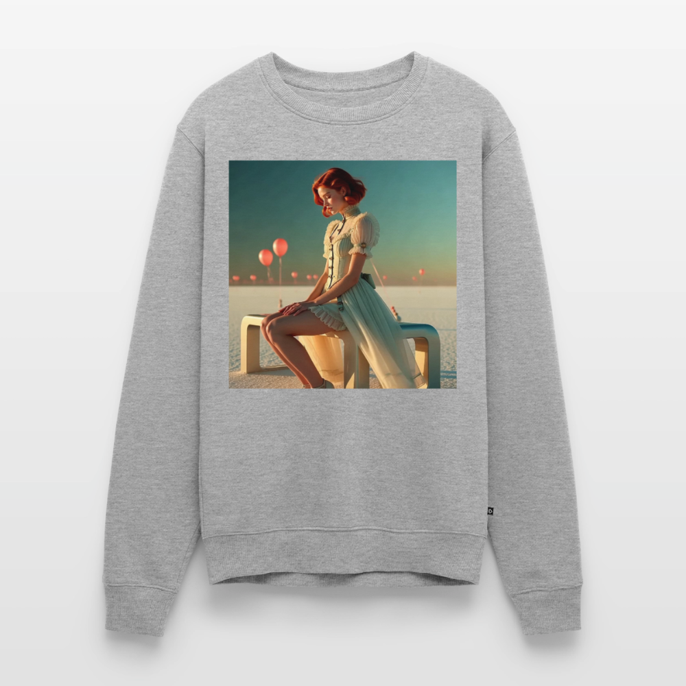 Leise Gedanken bei lauter Farben |  Männer Premium Pullover - Grau meliert