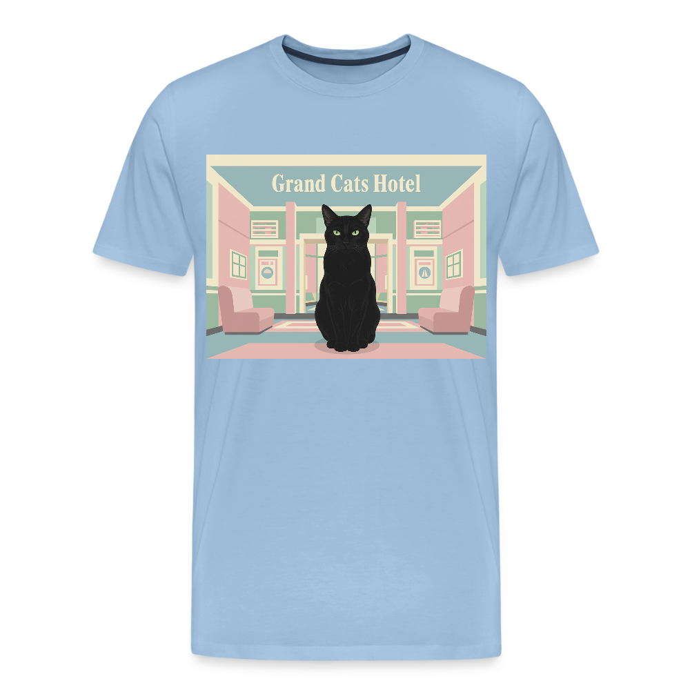 Grand Hotel Krümel | Männer Premium T-Shirt - Sky