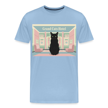 Grand Hotel Krümel | Männer Premium T-Shirt - Sky
