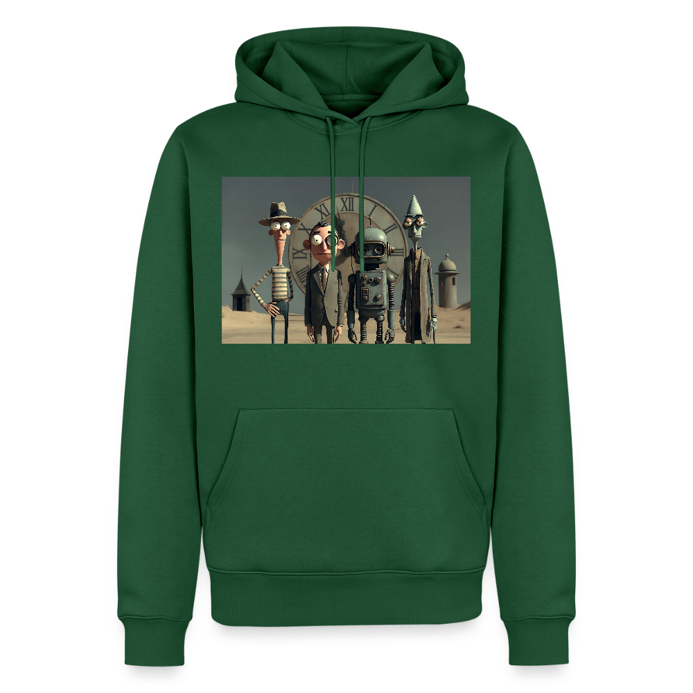 Pünktlich zu spät – Die seltsame Gesellschaft | Männer Premium Hoodie - Flaschengrün