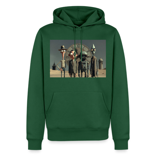 Pünktlich zu spät – Die seltsame Gesellschaft | Männer Premium Hoodie - Flaschengrün