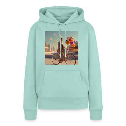Fahrt ins Ungewisse (mit Blumen) | Frauen Premium Hoodie - Mint 