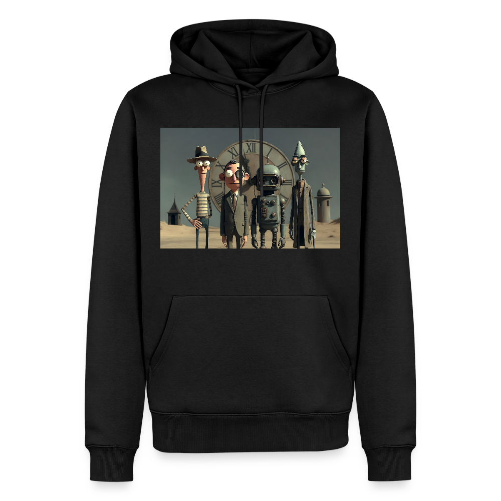 Pünktlich zu spät – Die seltsame Gesellschaft | Männer Premium Hoodie - Schwarz