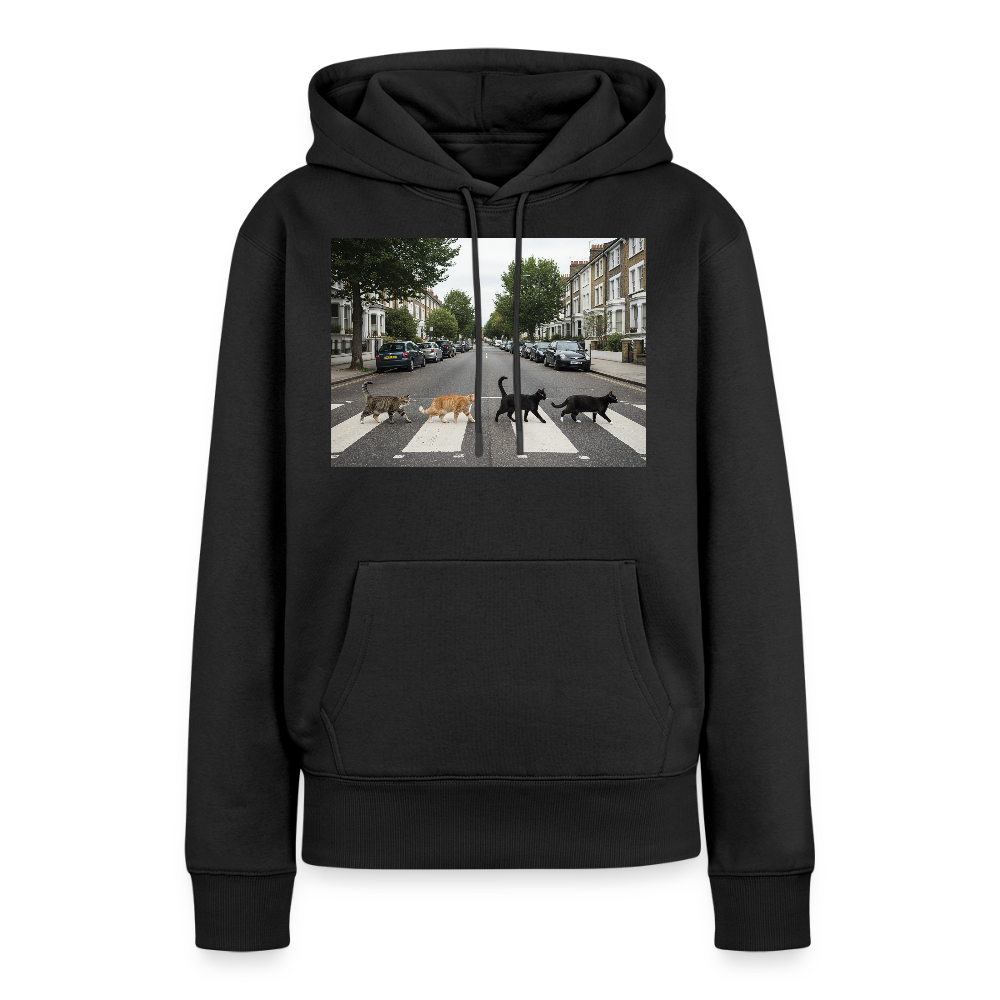 The Purrfect Crossing – Wir waren vor der Band da | Frauen Premium Hoodie - Schwarz