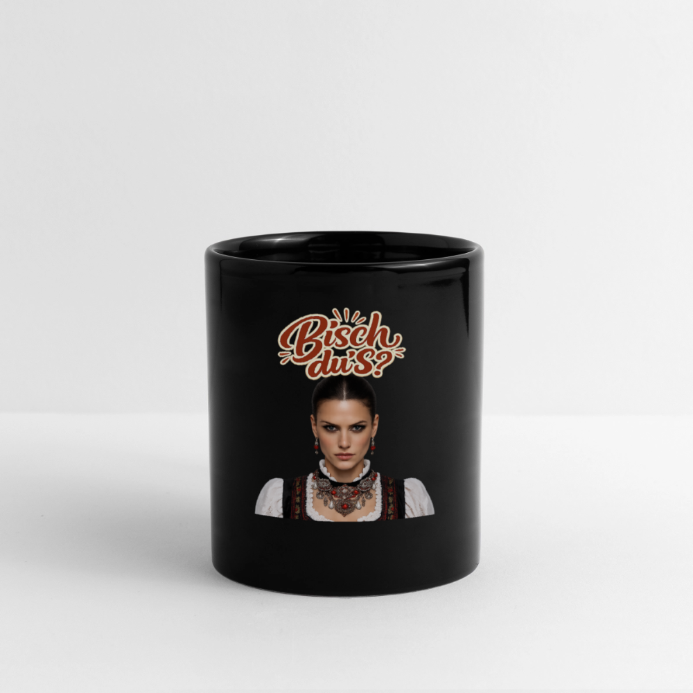 Schwarzwaldstolz – Sie weiß, wer sie isch | Tasse einfarbig - Schwarz