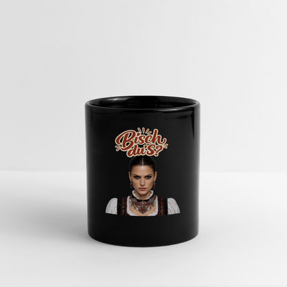 Schwarzwaldstolz – Sie weiß, wer sie isch | Tasse einfarbig - Schwarz