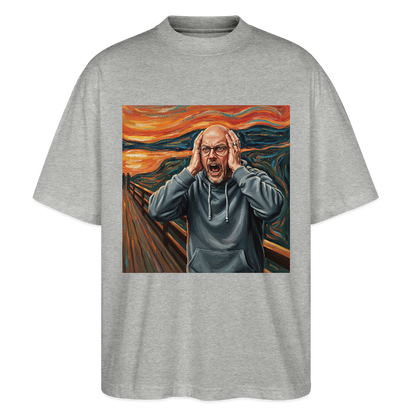 Der Schrei… wenn es wirklich reicht | Stanley/Stella Oversized Unisex Bio T-Shirt Blaster - Grau meliert