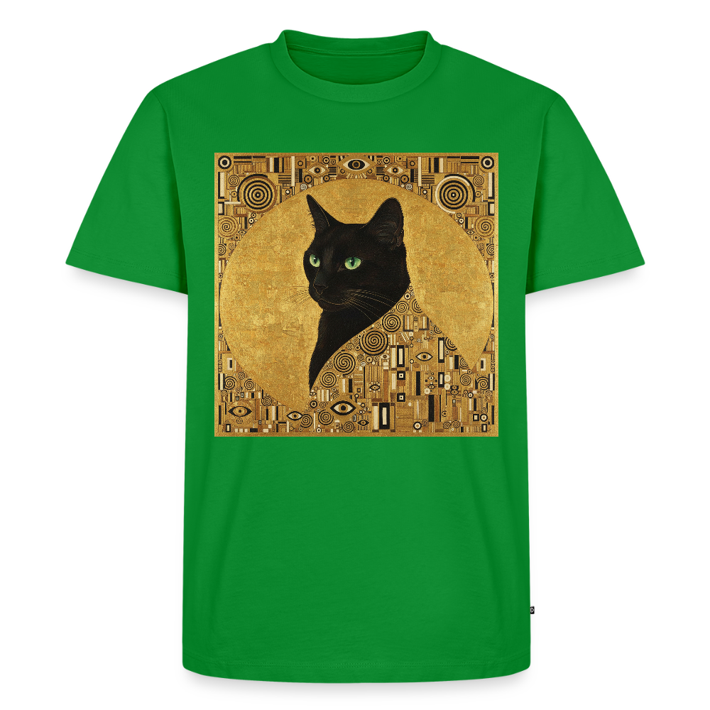 Adele… aber sie schnurrt – Goldene Katze à la Klimt | Männer Premium T-Shirt - Grün
