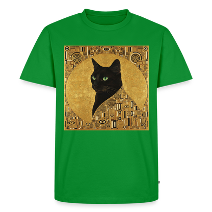 Adele… aber sie schnurrt – Goldene Katze à la Klimt | Männer Premium T-Shirt - Grün