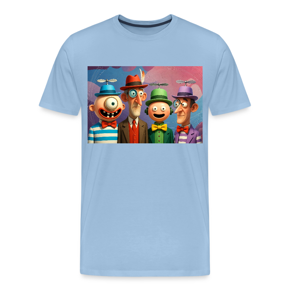 Gedankenkreise auf Hochtouren | Männer Premium T-Shirt - Sky