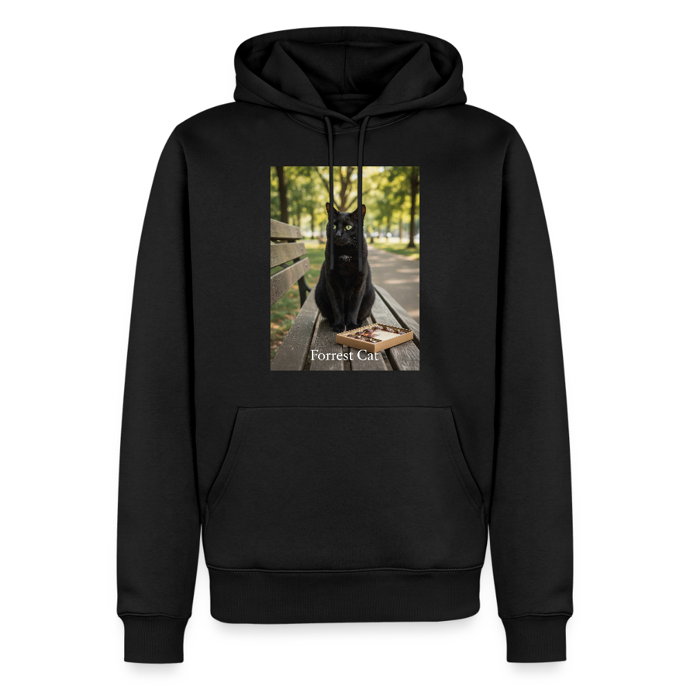 Forrest Cat – Krümel wartet | Männer Premium Hoodie - Schwarz