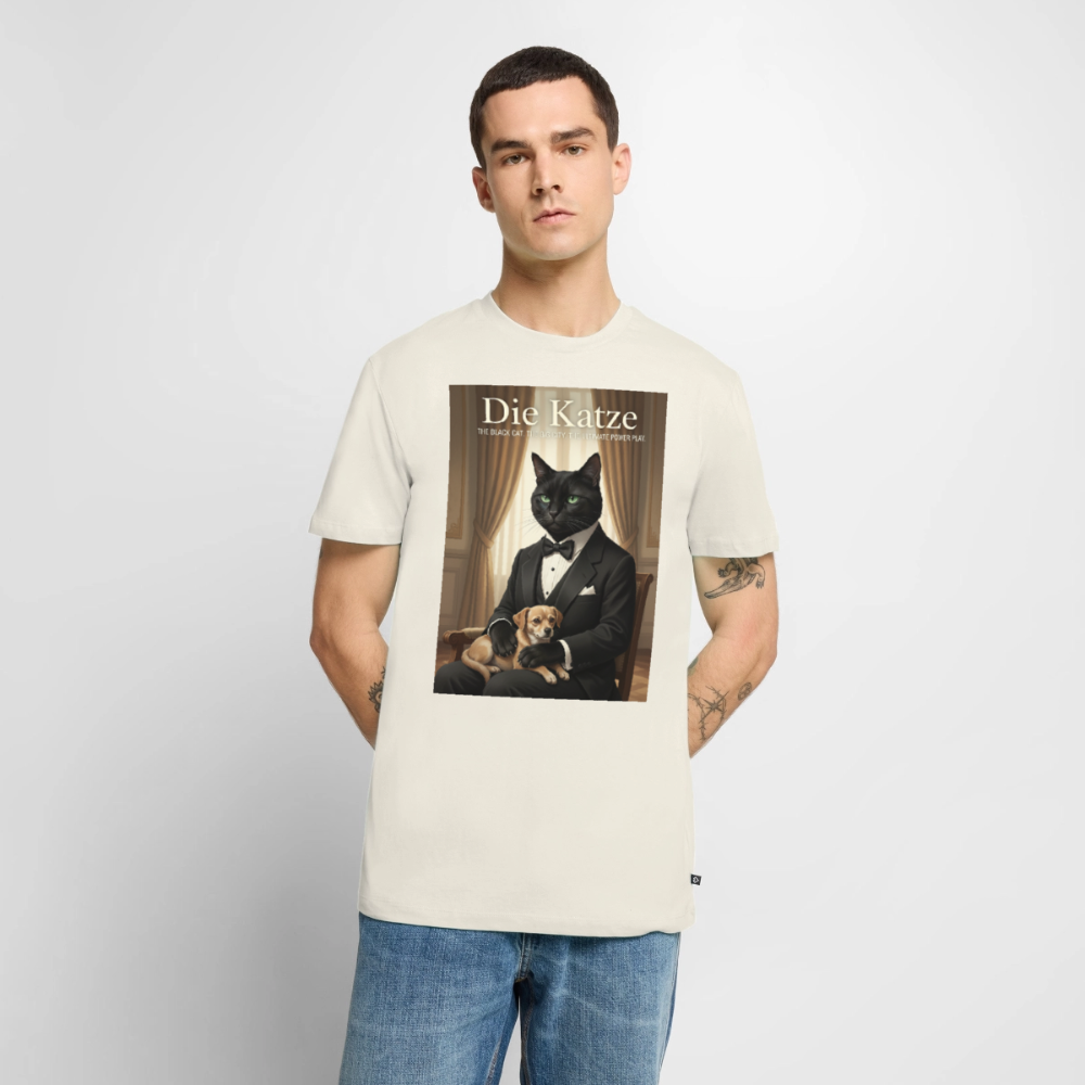 Die Katze – Krümel regelt das | Männer Premium T-Shirt - Naturweiß