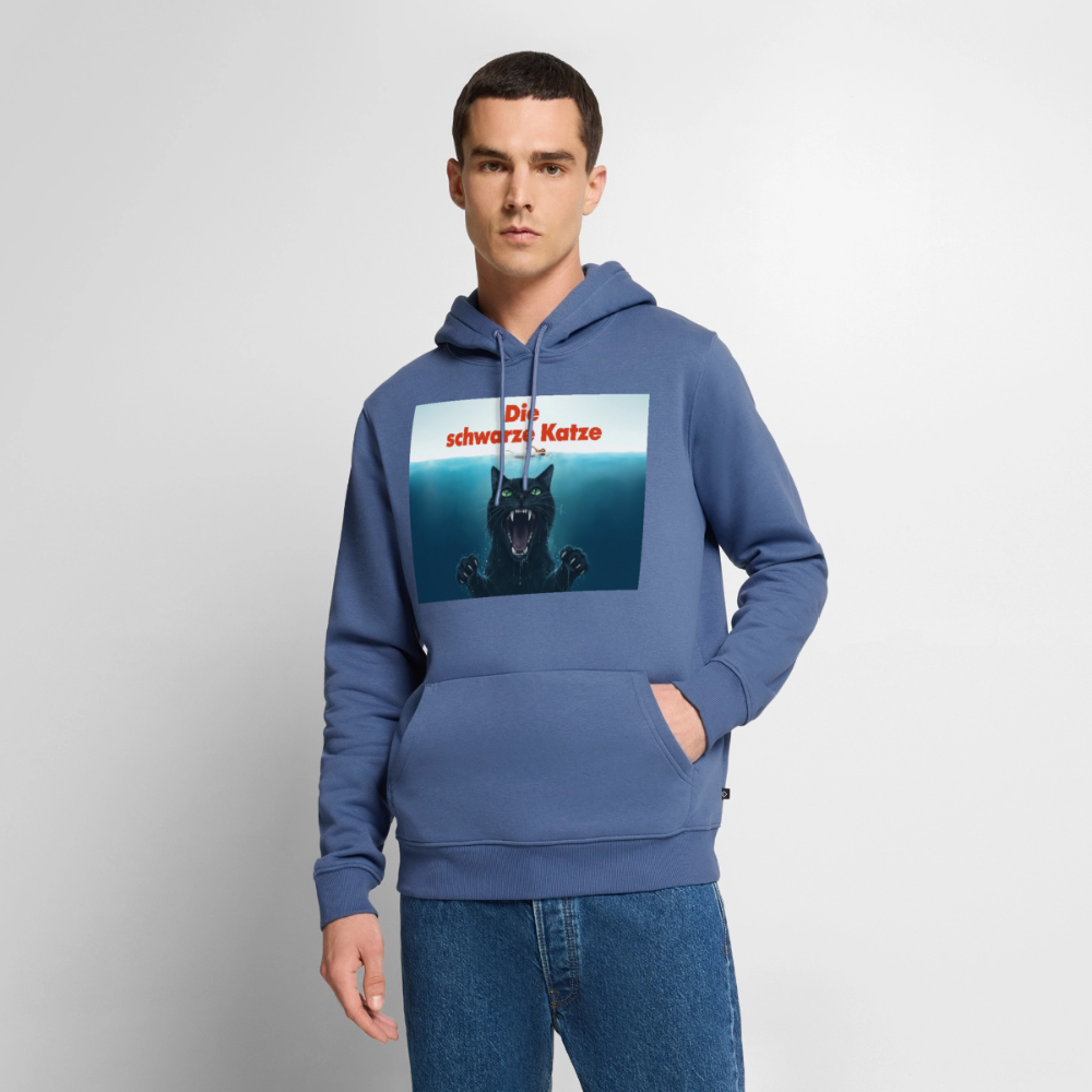 Die schwarze Katze - Krümel taucht auf | Männer Premium Hoodie - Taubenblau