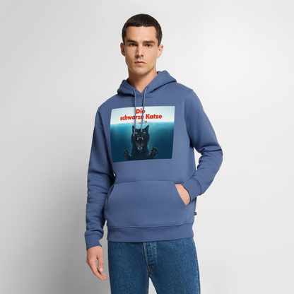 Die schwarze Katze - Krümel taucht auf | Männer Premium Hoodie - Taubenblau