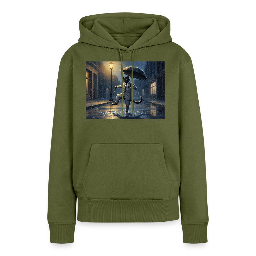 Krümel tanzt im Regen | Frauen Premium Hoodie - Khaki