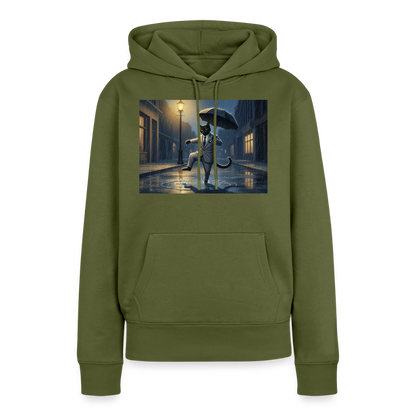 Krümel tanzt im Regen | Frauen Premium Hoodie - Khaki