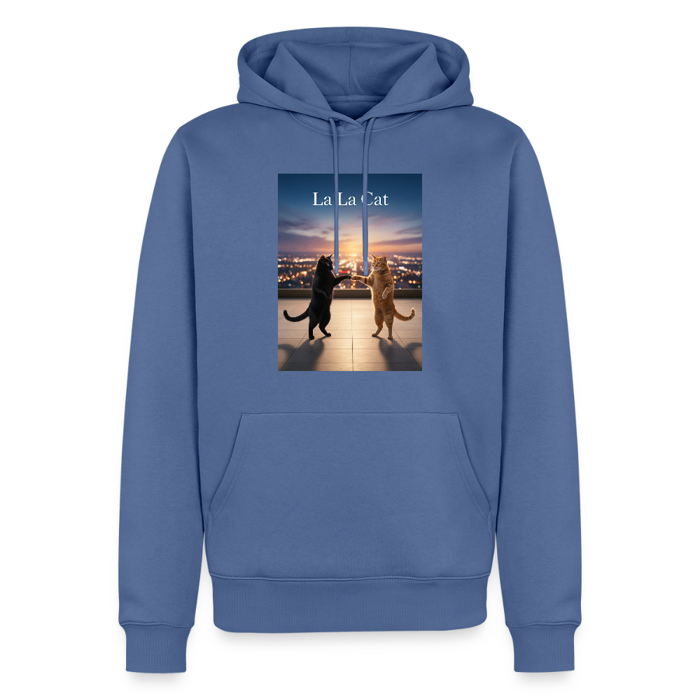 La La Cat – Tanz über den Dächern | Männer Premium Hoodie - Taubenblau
