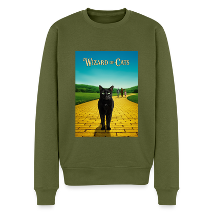 Wizard of Cats – Der gelbe Weg gehört Krümel |  Männer Premium Pullover - Khaki