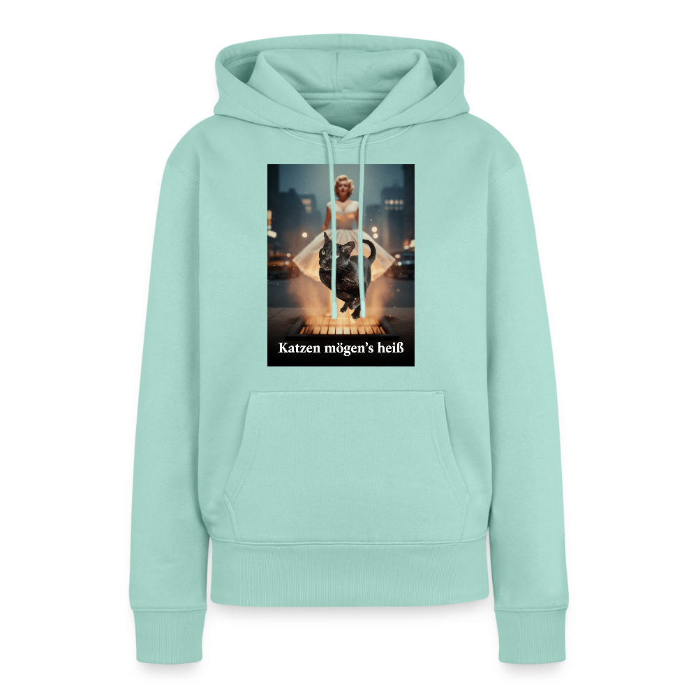Katzen mögen’s heiß | Frauen Premium Hoodie - Mint 